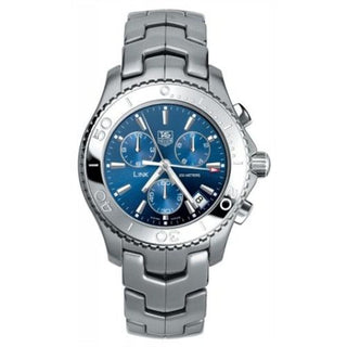 TAG Heuer - CJ1112.BA0576  Link Quartz Chronograph 1/10th Stainless Steel / Blue