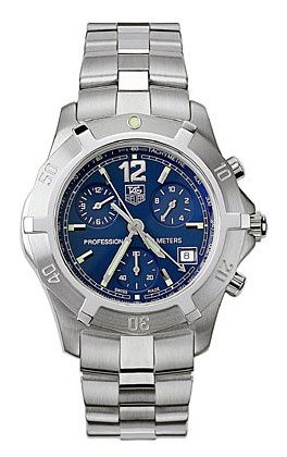 TAG Heuer - CN1112.BA0337  2000 Exclusive Chronograph Quartz Stainless Steel / Blue