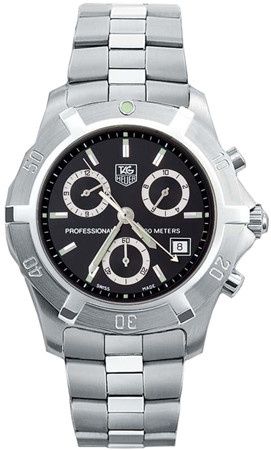 TAG Heuer - CN111F.BA0337  2000 Exclusive Chronograph Quartz Stainless Steel / Black