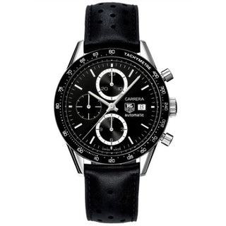 TAG Heuer - CV2010.FC6233  Carrera Calibre 16 41 Stainless Steel / Black / Calf