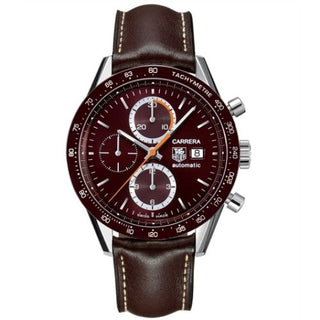 TAG Heuer - CV2013.FC6234  Carrera Calibre 16 41 Stainless Steel / Brown / Calf