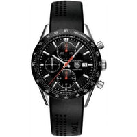 TAG Heuer Carrera Calibre S Laptimer 43 Stainless Steel / Black / Rubber (CV2014.FT6014)