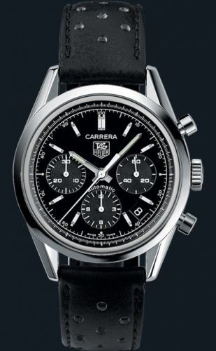 TAG Heuer - CV2111.FC6182  TAG Heuer Carrera Automatic Chronograph Stainless Steel / Black