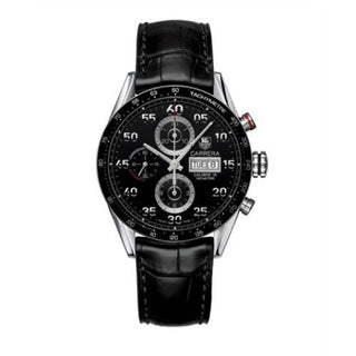 TAG Heuer - CV2A10.FC6235  Carrera Calibre 16 Day Date 43 Stainless Steel / Black / Alligator