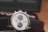 TAG Heuer - CV5111.FC6335  Carrera Calibre 17 41 Stainless Steel / Silver / Calf