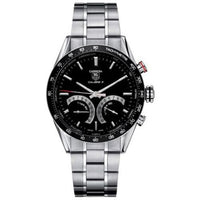 TAG Heuer Carrera Calibre 16 Day Date 43 Stainless Steel / Black / Alligator (CV7A12.BA0795)