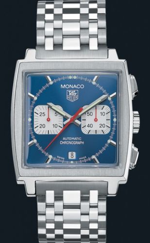 TAG Heuer - CW2113.BA0780  Monaco Calibre 17 Stainless Steel / Blue / Bracelet