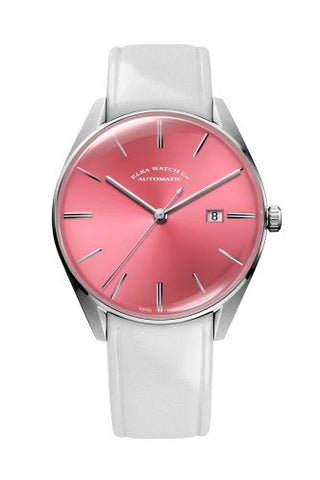 Elka Watch Co. - D06-0808  D-Series Stainless Steel / Pink / Leather