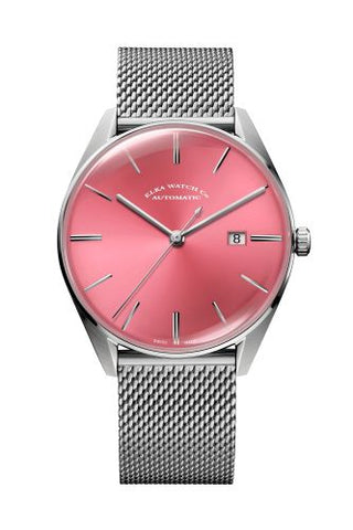 Elka Watch Co. - D06-1001  D-Series Stainless Steel / Pink / Milanese