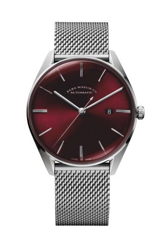 Elka Watch Co. - D07-1001  D-Series Stainless Steel / Black / Milanese