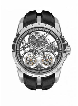 Roger Dubuis - DBEX0819  Excalibur Double Flying Tourbillon White Gold / Grey