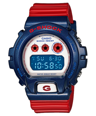 Casio - DW-6900AC-2  DW-6900AC-2 Red, White, Blue