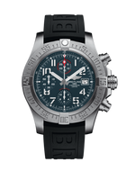 Breitling Super Avenger II Stainless Steel / Volcano Black / Calf / Pin (E1338310/M536/153S/E20DSA.2)