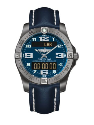 Breitling - E7936310/C869/105X/A20BASA.1  Aerospace Evo Titanium / Blue / Calf