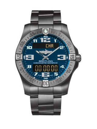 Breitling - E79363101C1E1  Aerospace Evo Titanium / Blue / Bracelet