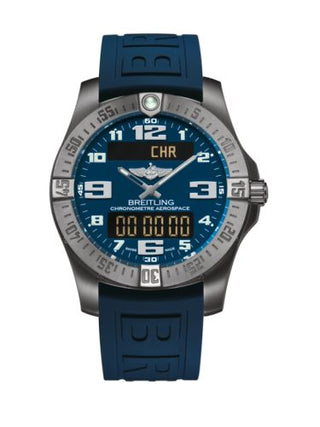 Breitling - E7936310/C869/158S/A20SS.1  Aerospace Evo Titanium / Blue / Rubber / Pin