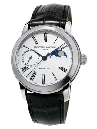 Frederique Constant - FC-712MS4H6  Classic Moonphase Manufacture Stainless Steel / Silver