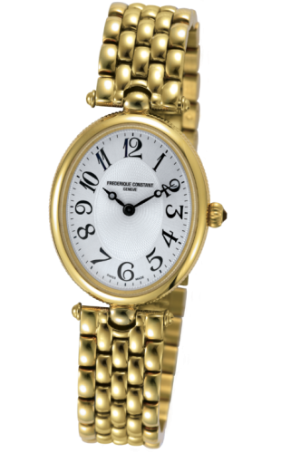 Frederique Constant - FC-200A2V5B  Art Deco Oval Yellow Gold / Silver / Bracelet