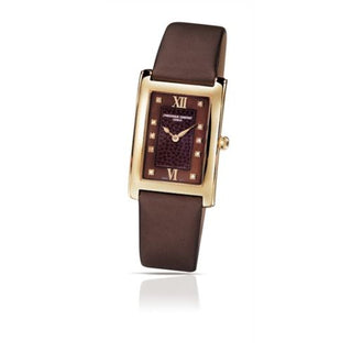 Frederique Constant - FC-200CHDC25  Carree Ladies Yellow Gold / Brown