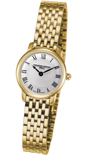 Frederique Constant - FC-200MCS5B  Slimline Mini Yellow Gold / Silver / Bracelet