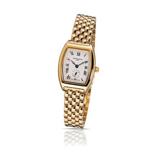 Frederique Constant - FC-235M1T25B  Art Deco Tonneau Small Second Yellow Gold / Silver / Bracelet