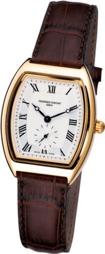 Frederique Constant - FC-235M3T25  Art Deco Tonneau Small Second Yellow Gold / Silver