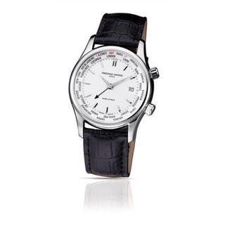 Frederique Constant - FC-255S5B6  Index Worldtimer Quartz Stainless Steel / Silver