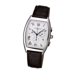 Frederique Constant - FC-292M4T26  Art Deco Tonneau Chrono Quartz Stainless Steel / Silver