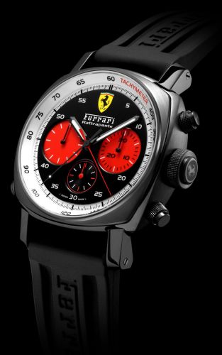 Panerai - FER00033  Ferrari Scuderia Rattrapante Black / Red