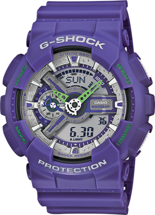 Casio - GA-110-DN-6A  GA-110-DN-6A Dusty Neon Purple