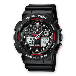 Casio - GA-100-1A4  GA-100-1A4 Black Red 