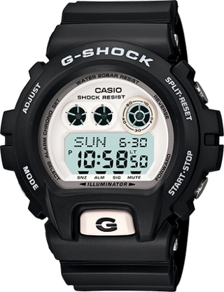 Casio - GD-X6900-7  GD-X6900-7 Black & White