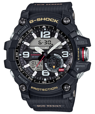 Casio - GG-1000-1A  G-Shock Mudmaster Twin Sensor Black / Black