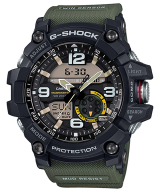 Casio - GG-1000-1A3  G-Shock Mudmaster Twin Sensor Black / Green