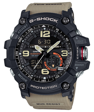 Casio - GG-1000-1A5  G-Shock Mudmaster Twin Sensor Black / Beige