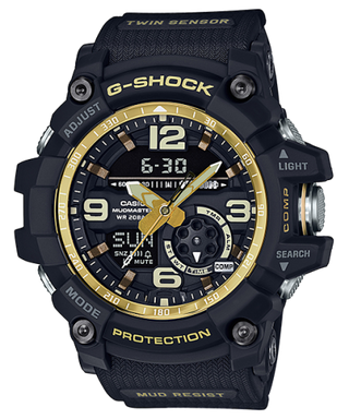 Casio - GG-1000GB-1A  G-Shock Mudmaster Twin Sensor Vintage Black / Gold