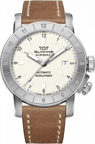 Glycine - GL0061  Airman 42 Automatic Stainless Steel / White