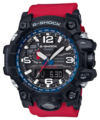 Casio - GWG-1000RD-4A  G-Shock Mudmaster Triple Sensor Black / Red