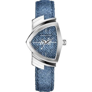 Hamilton - H24211941  Ventura Quartz 24 Stainless Steel / Blue Jeans