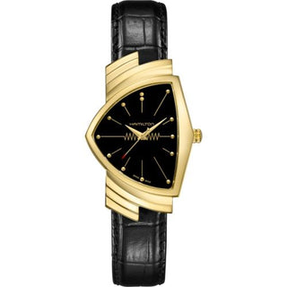 Hamilton - H24301731  Ventura Gents Yellow Gold / Black