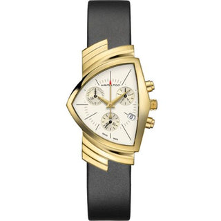 Hamilton - H24422751  Ventura Chrono Quartz 32.3 Yellow Gold / Silver