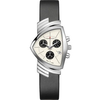 Hamilton - H24432151  Ventura Chrono Quartz 32.3 Stainless Steel / Panda / Bracelet