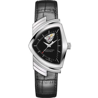 Hamilton - H24515732  Ventura Open Heart Auto Stainless Steel / Black