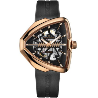 Hamilton - H24525331  Ventura Elvis80 Skeleton Rose Gold