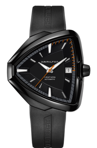 Hamilton - H24585331  Ventura Elvis80 Auto PVD / Black / Rubber