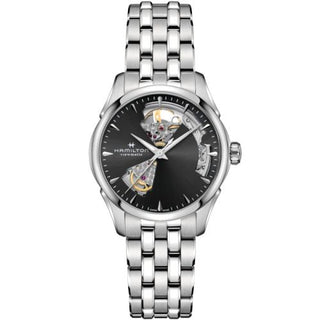 Hamilton - H32215130  Jazzmaster Open Heart 36 Stainless Steel / Black / Bracelet