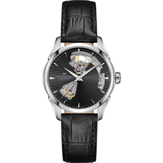 Hamilton - H32215730  Jazzmaster Open Heart 36 Stainless Steel / Black