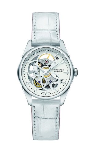 Hamilton - H32405811  Jazzmaster Skeleton Lady Auto 36 Stainless Steel / White