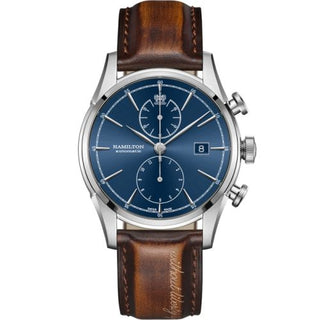 Hamilton - H32416541  Spirity of Liberty Auto Chrono Stainless Steel / Blue