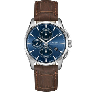 Hamilton - H32586541  Jazzmaster Auto Chrono 42 Stainless Steel / Blue